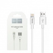 Usb Кабель-зарядка Lightning Hoco X23 1м силиконовый белый