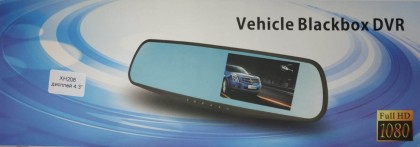 Автомобильный видеорегистратор-зеркало Walker XH208 4.0"/FullHD 1080p черный