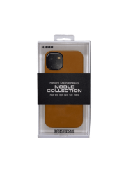 Накладка для i-Phone 13 K-Doo Mag Noble кожаная светло-коричневая