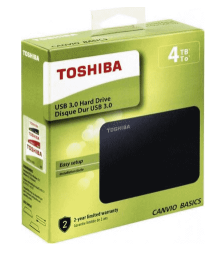 Внешний HDD Toshiba Canvio Basics New 4TB (HDTB440EK3CA) черный