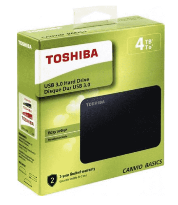 Внешний HDD Toshiba Canvio Basics New 4TB (HDTB440EK3CA) черный