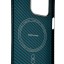 Накладка для i-Phone 15 Pro Max Keephone Kevilar Magsnap синий