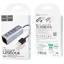 USB2.0 хаб Hoco HB1 4 порта серебристый