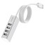 USB2.0 хаб Hoco HB1 4 порта серебристый