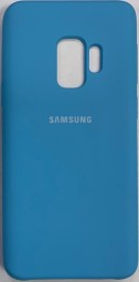 Накладка для Samsung Galaxy S9 Silicone cover голубая