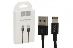 Usb Кабель-зарядка Lightning Hoco X23 1м силиконовый чёрный