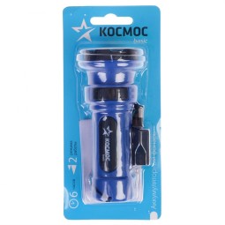 Аккумуляторный фонарик Космос KOCAcc102LED 300mAh/6ч/2 режима/IP33 синий