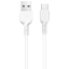 Usb Кабель-зарядка Type-C Hoco X20 Flash 3A 1м силиконовый белый