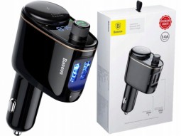 Автомобильное заряд. устр. Baseus Locomotive Bluetooth MP3 2USB 3.4A (CCALL-RH01) черное