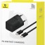 Сетевое зар. устр. Baseus GaN5 Mini 1C кабель Type-C на Type-C 30W P10110902113-00 черное