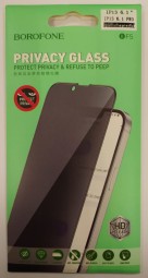 Защитное стекло для i-Phone 13/13 Pro 6.1" Borofone BF5 Анти-шпион