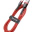 Usb Кабель-зарядка TYPE-C Baseus Cafule 3A 1м (CATKLF-B09) красный