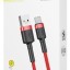 Usb Кабель-зарядка TYPE-C Baseus Cafule 3A 1м (CATKLF-B09) красный