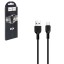 Usb Кабель-зарядка Type-C Hoco X20 Flash 2.4A 2м силиконовый черный