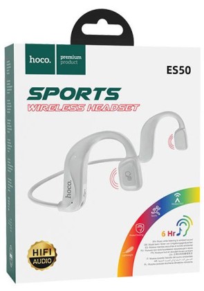 Беспроводные наушники для спорта Hoco ES50 BT5.0/5ч белые