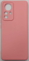 Накладка для Xiaomi Redmi 12X Pro силикон матовый розовый