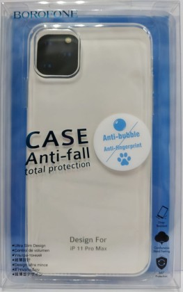Накладка для i-Phone 11 Pro Max Borofone силикон тонкий прозрачный