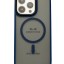 Накладка для i-Phone 15 Pro Max Keephone Mago Pro Magsafe матовый синий