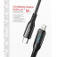 Usb Кабель-зарядка Type-C на Lightning Hoco S51 PD 20W 1.2м в тканевой оплетке черный