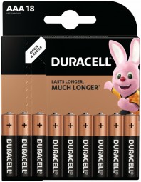 Батарейка алкалиновая Duracell Basic AAA/LR03/BL18