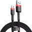 Usb Кабель-зарядка TYPE-C Baseus Cafule 3A 1м (CATKLF-B91) красно-черный