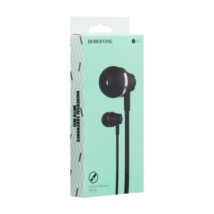 Наушники с микрофоном Borofone BM21 Graceful 1.2м черные