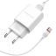 Сетевое зар. устр. Borofone BA20A с шнуром Type-C 1USB 2.1A белое