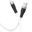 Usb Кабель-зарядка Lightning Hoco X53 Angel 2.4A 1м плоский силиконовый белый