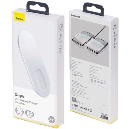 Беспроводное зарядное устройство Baseus Simple Wireless Charger WXJK-C02 белый