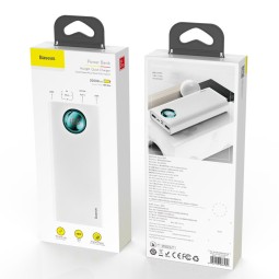 Powerbank Baseus Mulight Quick 20000mAh 2xUSB+Type-C 2.1A PPALL-LG02 белый