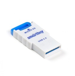 Картридер Smartbuy 707 USB - microSD голубой (SBR-707-B)