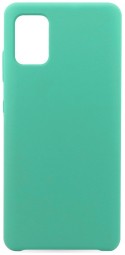 Накладка для Samsung Galaxy A51 Silicone cover бирюзовая