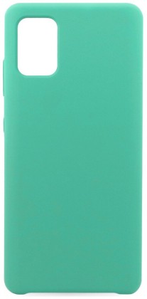 Накладка для Samsung Galaxy A51 Silicone cover бирюзовая