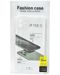 Чехол-накладка силикон 1.5мм i-Phone 11 6.1" прозрачный с закрытой камерой
