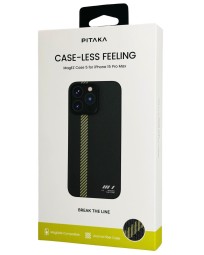 Накладка для i-Phone 15 Pro Max 6.7" Pitaka MagEZ Case 5  (Break the Line)черный, арамид