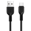 Usb Кабель-зарядка Type-C Hoco X20 Flash 2.4A 3м силиконовый черный
