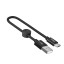 Usb Кабель-зарядка Type-c Hoco X35 Premium 2.4A 25см в тканевой оплётке черный