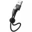 Usb Кабель-зарядка Type-c Hoco X35 Premium 2.4A 25см в тканевой оплётке черный