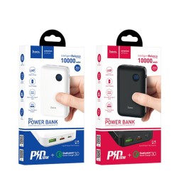 Powerbank Hoco J44 1USB QC3.0 10000mAh с цифровым индикатором черный