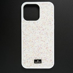 Накладка для i-Phone 15 Pro Max 6.7" Swarovski белая