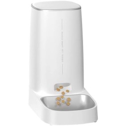 Умная кормушка для животных Xiaomi Rojeco 4L Automatic Pet Feeder WIFI Version Single Bowl (белая)