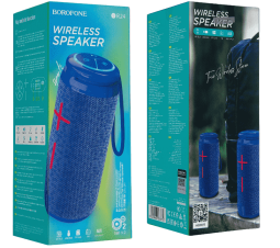 Bluetooth колонка Borofone BR24 BT5.1/1200mAh/2ч/10Вт/TF/FM синяя