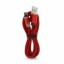 Usb Кабель-зарядка магнитный Lightning M3 2A 1м в тканевой оплетке красный