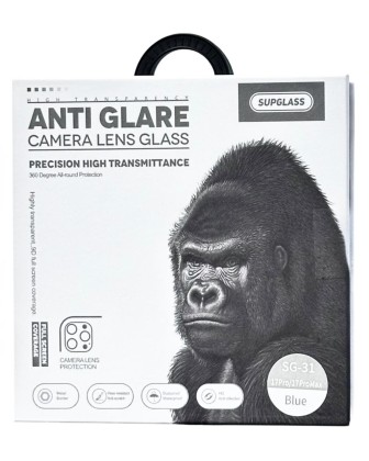 Защитное стекло для задней камеры Supglass SG-31 iPhone 17 Pro/17 Pro Max 3pcs синее