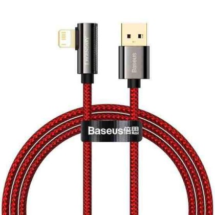 Usb Кабель-зарядка Lightning Baseus Legend 1м (CACS000009) красный угловой