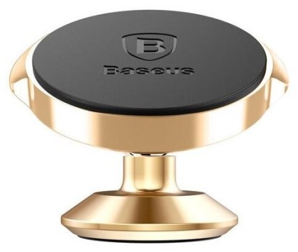 Держатель в автомобиль на торпеду магнитный самоклеющийся Baseus SUER-B0V золотой