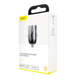 Автомобильное заряд. устр. Baseus Tiny Star Mini 1C 30W VCHX-B0G серое