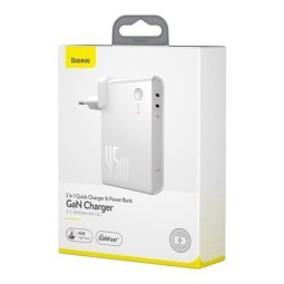 Powerbank Baseus Power Station GaN C+C 10000mAh 45W PPNLD-F02 белый