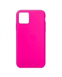 Накладка для i-Phone 13 Silicone icase без логотипа, №47 кислотно-розовая