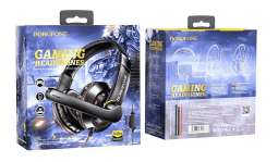 Стереонаушники Полноразмерные Borofone BO102 Amusement gaming 1.2м красный